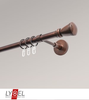 Lysel - SET Opal 160cm Trger geschlossen mit Endstcke Konus in Bronze