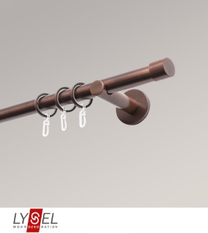 Lysel - SET Opal 160cm Trger offen mit Endstcke Zylinder in Bronze
